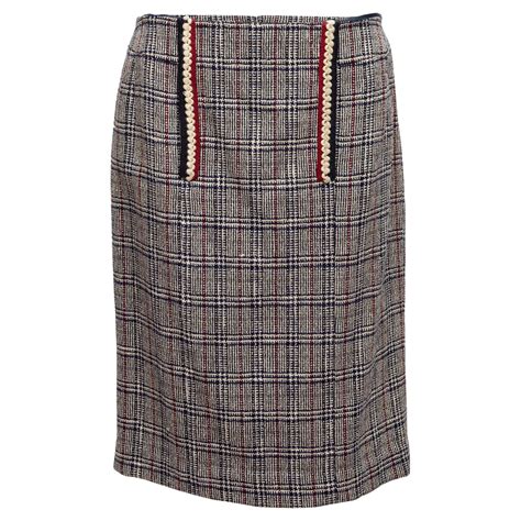 chanel checkered skirt|chanel skirts for sale.